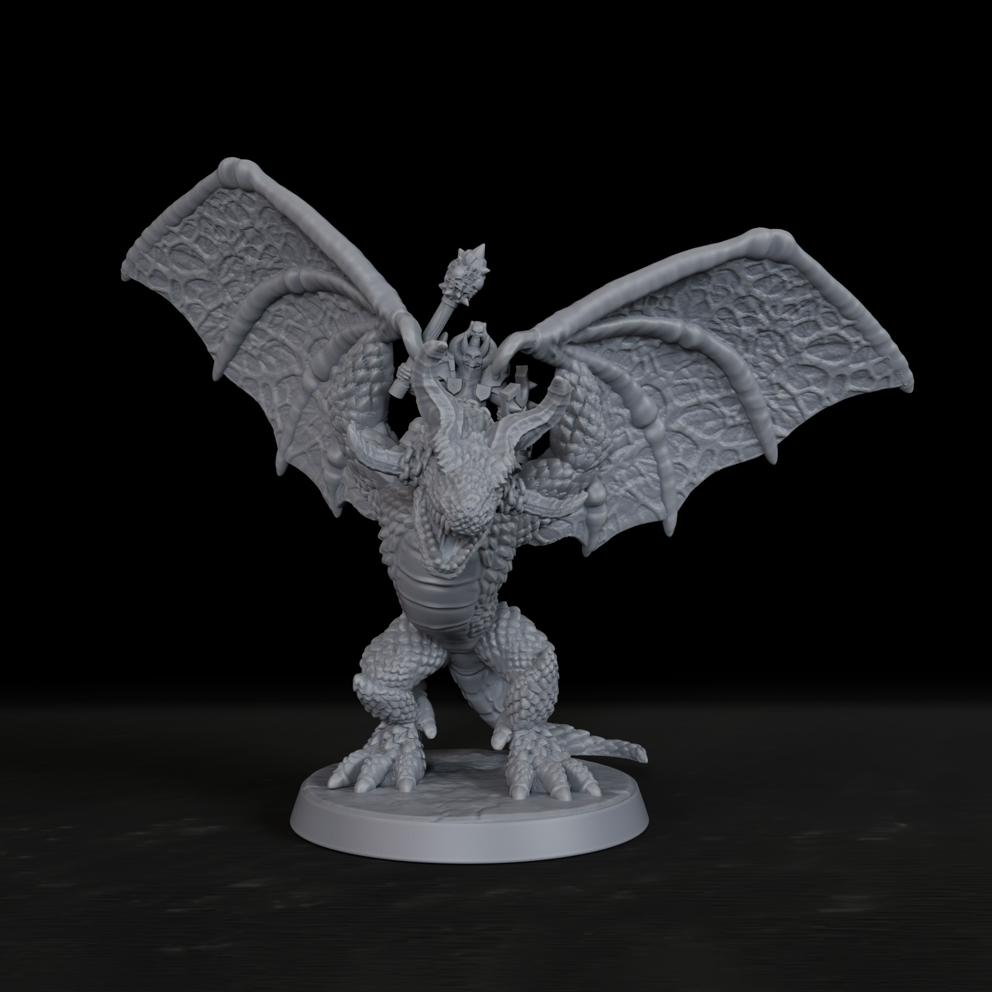 Miniature Terrain Set - RPG Ritter auf Wyvern Miniatur-Set -