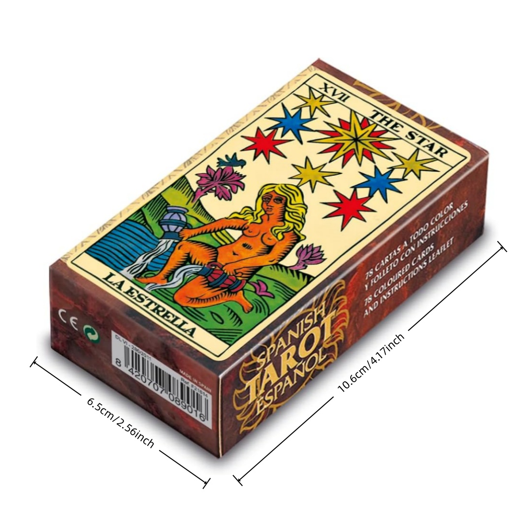 Board Game Life - 78 Karten Klassisches Marseille-Tarot-Kartenset, Große Arkana