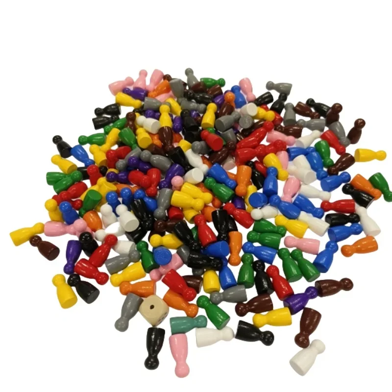 Board Game Loop - 100 Stück bunte Holz-Schachmarker, 24 x