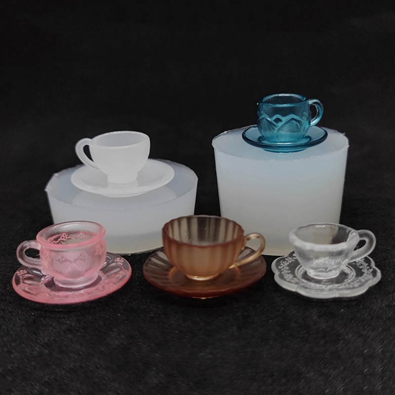 Miniature Terrain Set - 1Set Puppenhaus Miniatur Tee Tasse Silikon