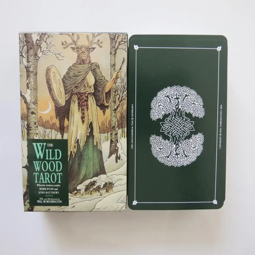 Board Game Wild Wild - Neue Tarot-Deck-Orakelkarten, geheimnisvolle Wahrsagerei, Wildholz-Tarotkarten für