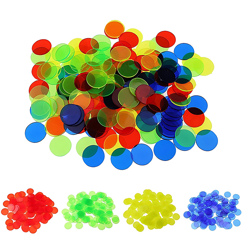 Board Game Loop - 100/200PCS 19mm Runde Zählen Chip Mehrfarbige