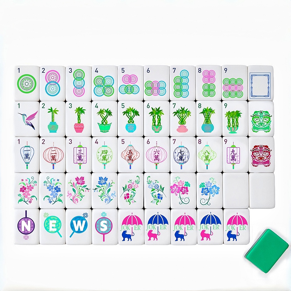 Board Game Wild Wild - 2026 Amerikanisches Mahjong-Set, Mah-Jong-Steine aus Acrylmaterial
