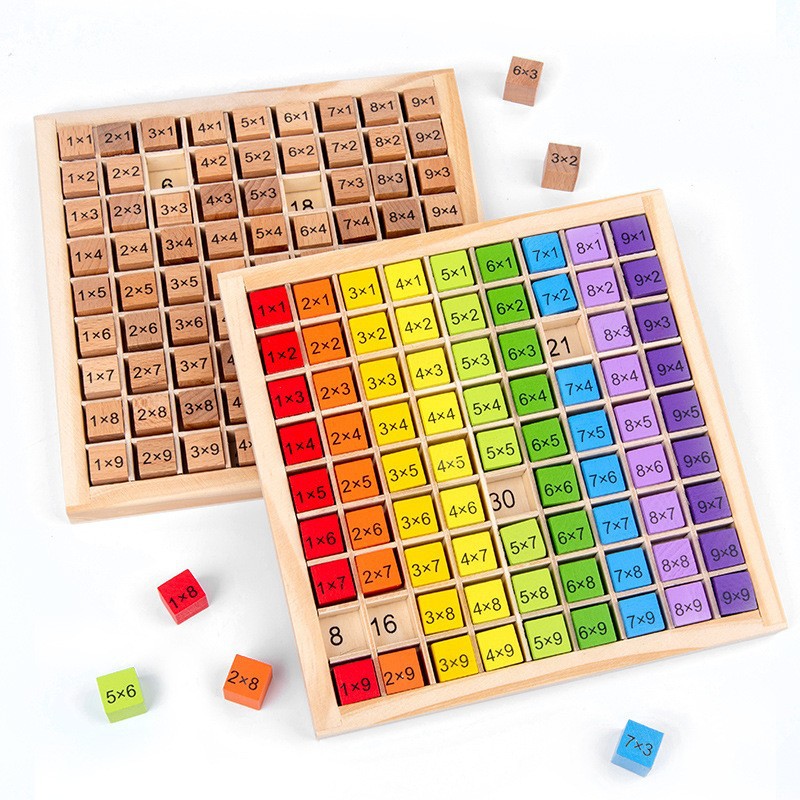 Board Game Enthusiast - Montessori Kinder Lernspielzeug Holz Multiplikation Brettspiel