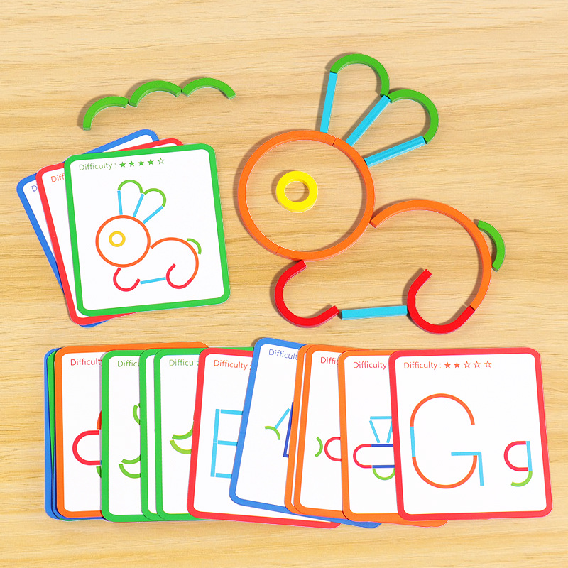 Board Game Loop - Kreative Holzstäbe und Ringe Puzzle Intelligenzspiel