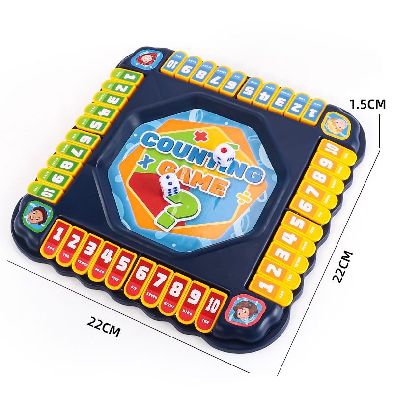 Blaues Zahlen-Flip-Tischspiel, – Board Game Ludo Bewertung und Preis