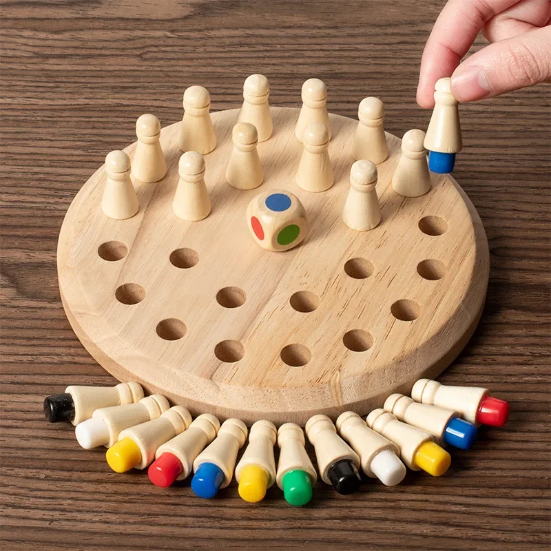 1 Stück Hölzernes Memory-Match – Board Game Life Bewertung und Preis