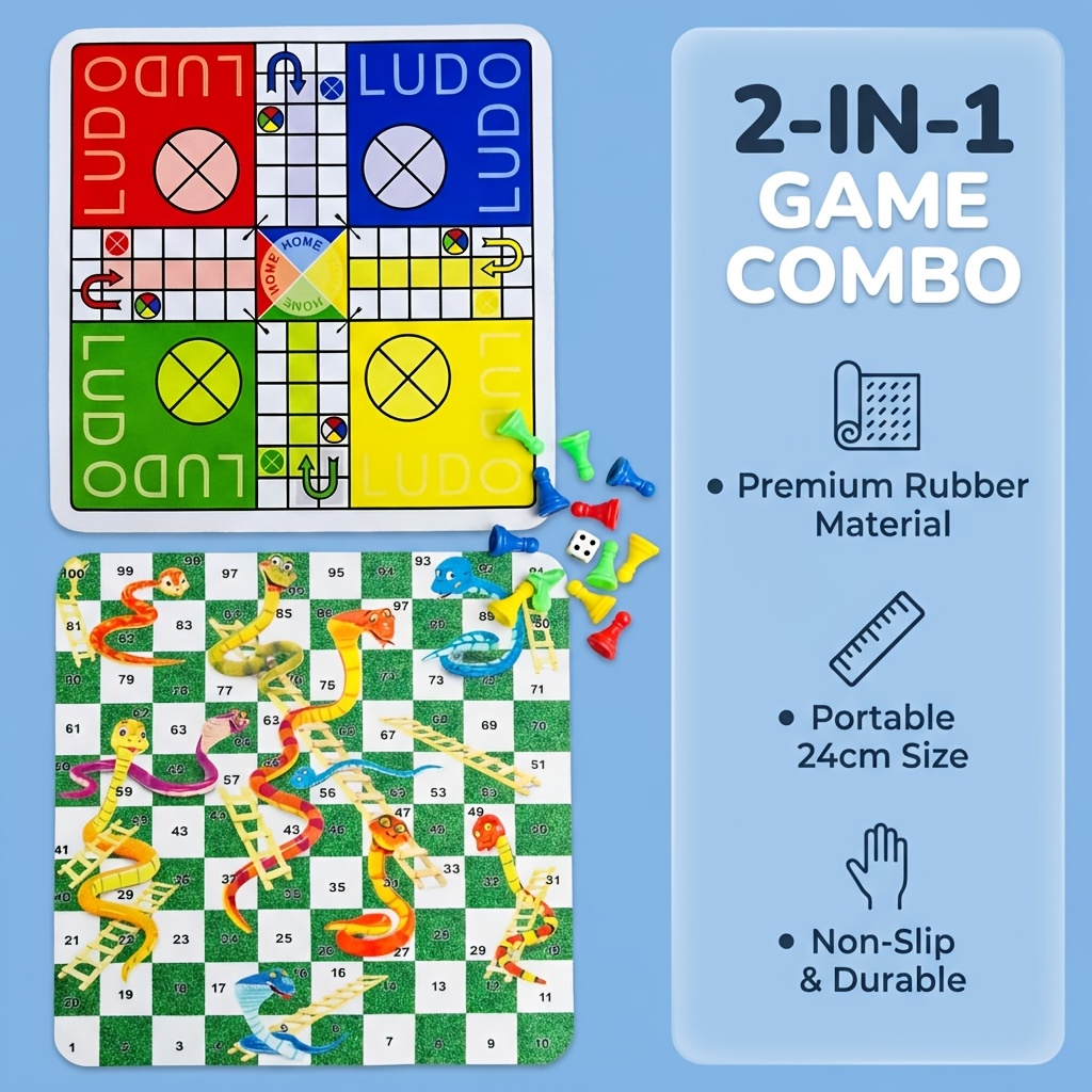 2-in-1 Ludo und Schlangen-und- – Board Game Ludo Bewertung und Preis