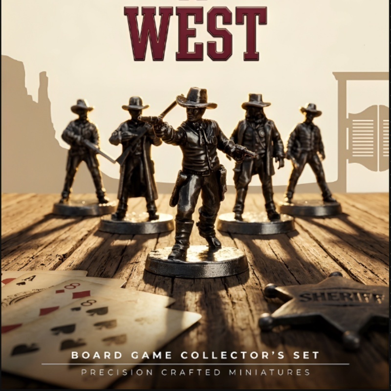 Wild West Metall-Miniatur-Set  – Board Game Wild Wild Bewertung und Preis
