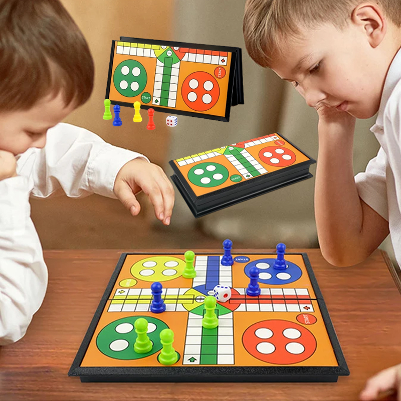 Tragbares Ludo-Schach-Backgamm – Board Game Ludo Bewertung und Preis